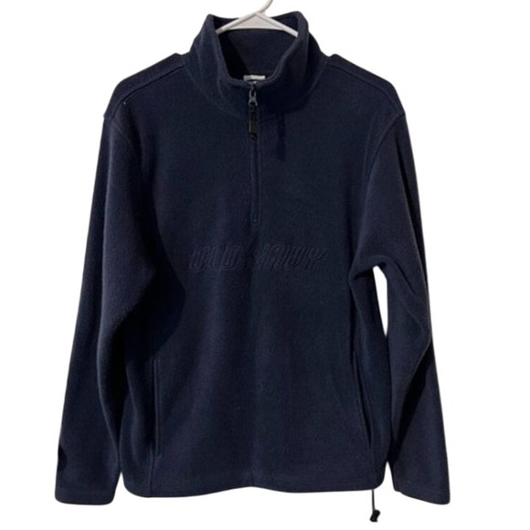OLD NAVY‎ Fleece Qtr Zip Long Sleeve Women's M Pullover Front Pockets Warm Cozy - Picture 1 of 9